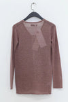 SWAYING/KNIT seamless tie long-sleeved cardigan SW24SS1T70 dirty pink PS77